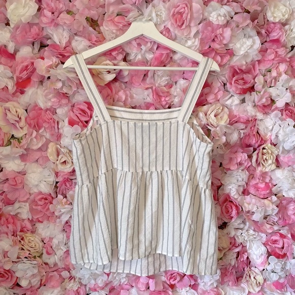 Banana Republic 2 Top Bundle Striped Tops Size Medium - Picture 4 of 10